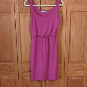 Maurices Magenta Tank Mini Dress with Elastic Waist